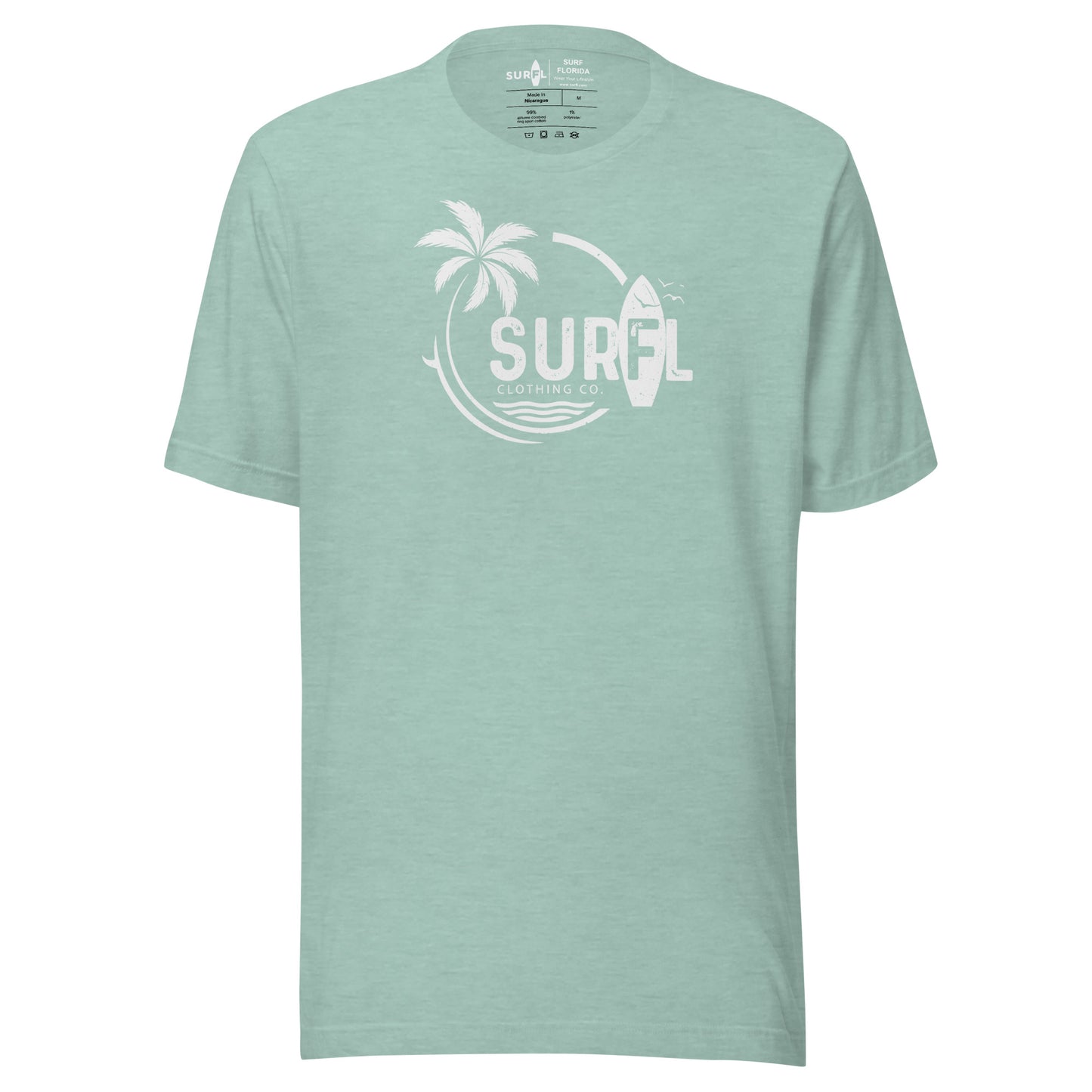 Men's Round Palm Surf Florida T-Shirt